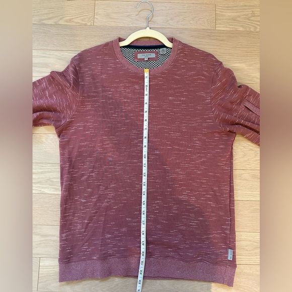 TED BAKER CREW NECK SWEATER/sweatshirt. Dusty rose size 3/small - medium. EUC - Picture 6 of 12